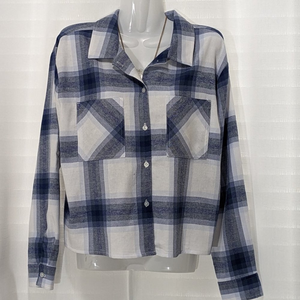 MARC NEW YORK Jeans  Women's Blouse Striped Size Medium  White / Blue NWT